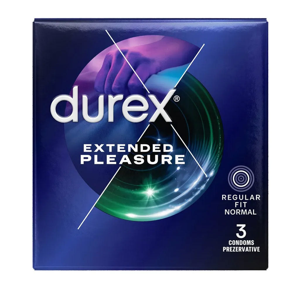 Prezervative Extended Pleasure, 3 Bucati, Durex