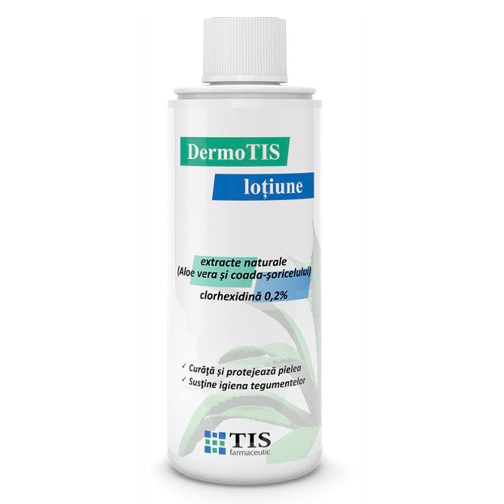 Lotiune cu Extracte Naturale si Clorhexidina 0,2% DermoTis, 110ml, TIS Farmaceutic