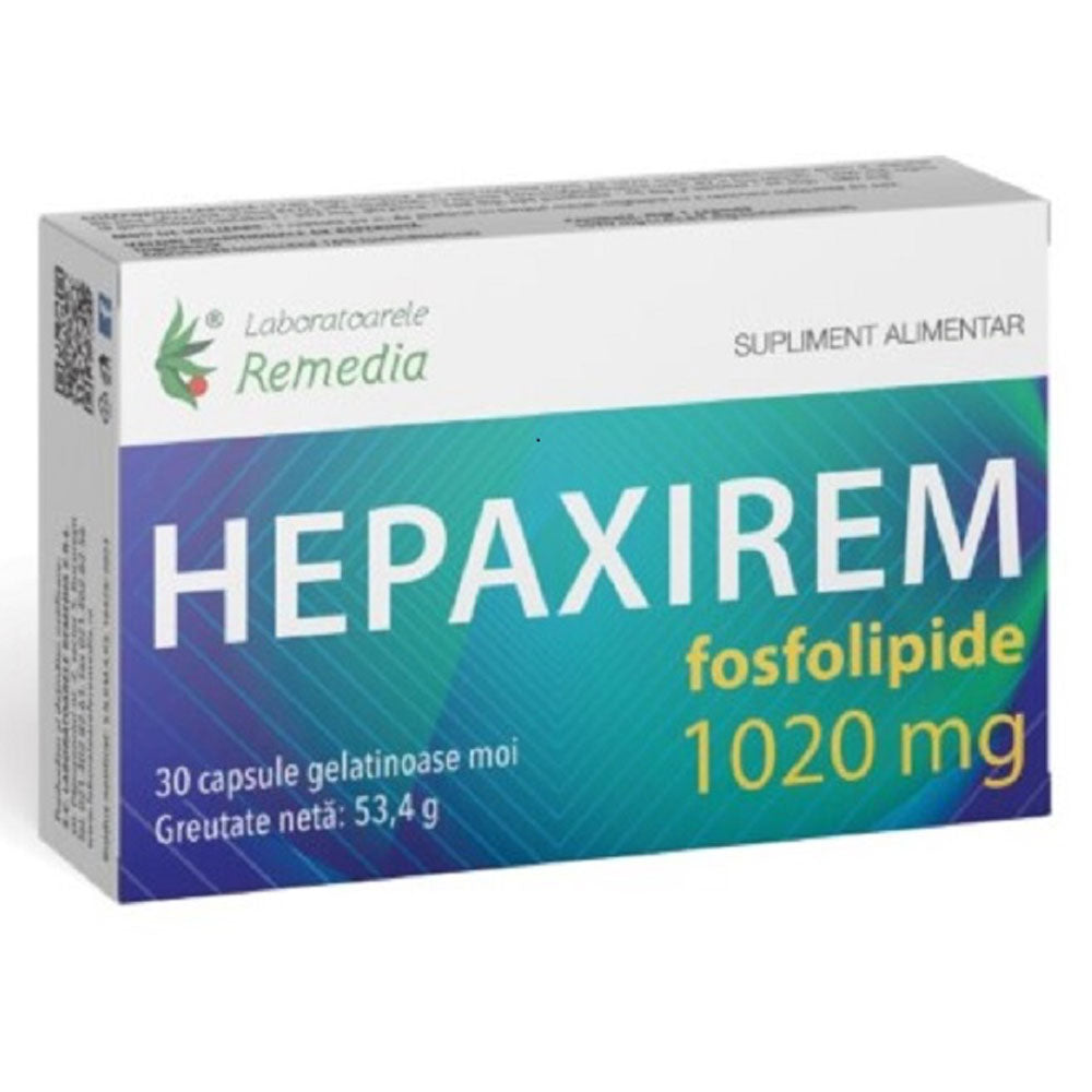 Hepaxirem complex + Fosfolipide, 30 capsule, Remedia