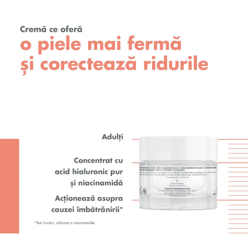Crema pentru regenerare celulara Hyaluron Activ B3, 50ml, Avene