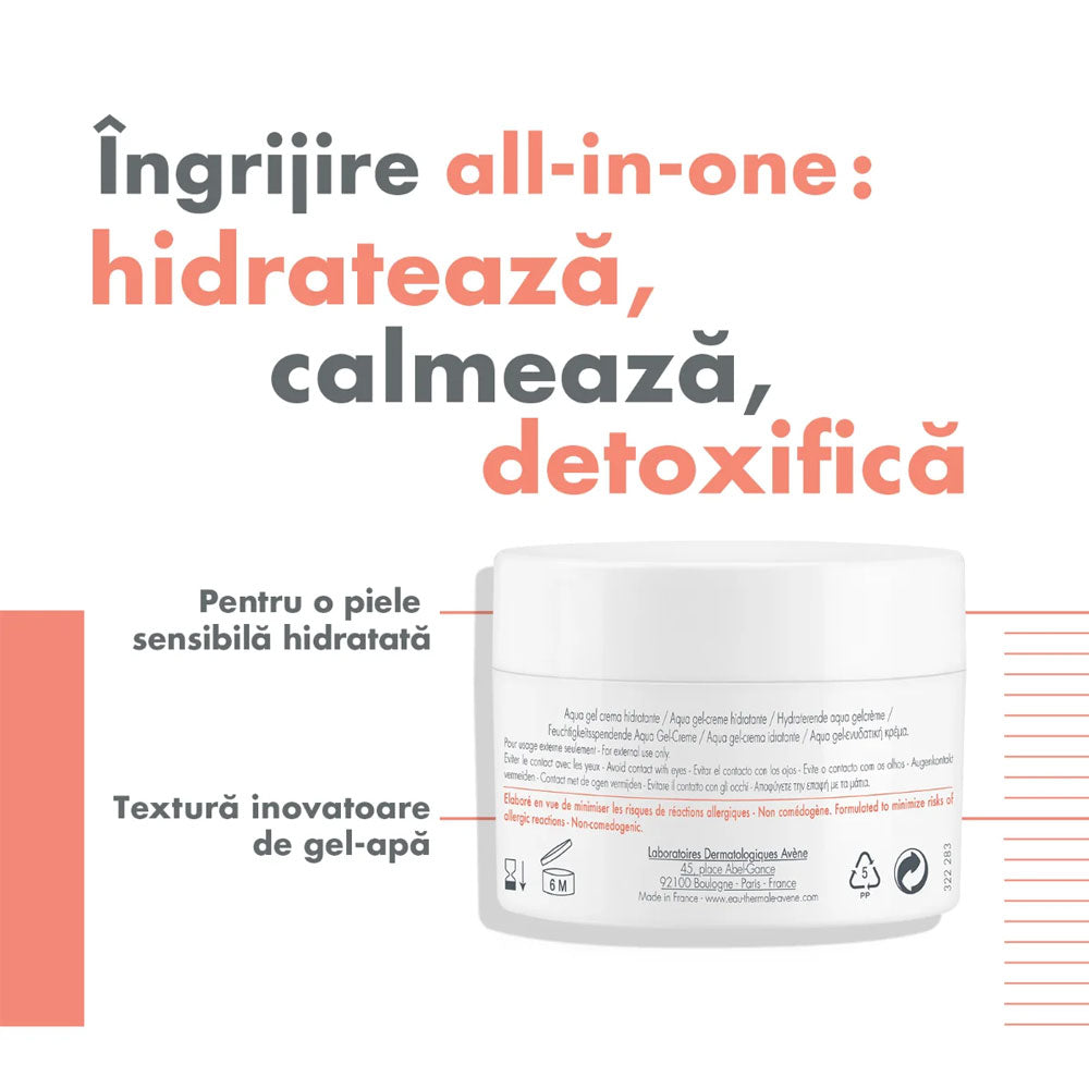Gel crema hidratant Hydrance Aqua Gel, 50ml, Avene