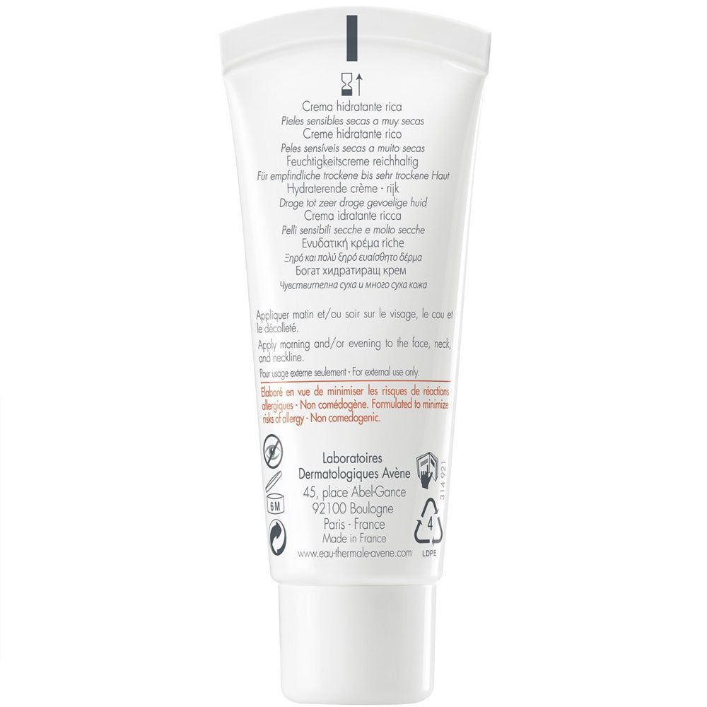 Crema hidratanta pentru ten uscat si foarte uscat Hydrance Riche, 40ml, Avene