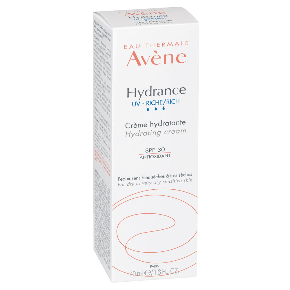Crema hidratanta pentru ten uscat si foarte uscat Hydrance Riche, 40ml, Avene
