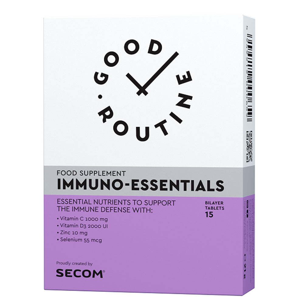Immuno-Essentials Good Routine, 15 Comprimate Dublu-strat, Secom