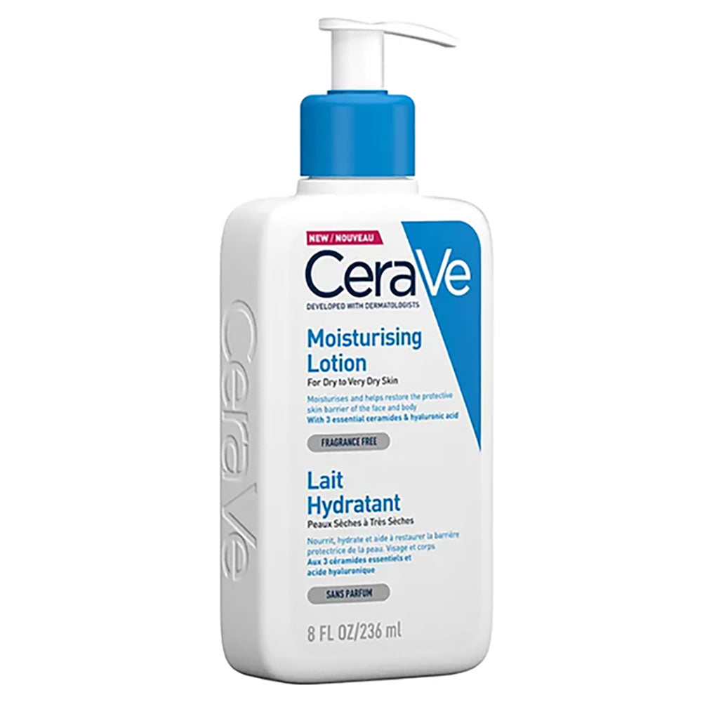 Lotiune hidratanta de fata si corp pentru piele uscata si foarte uscata, 236ml, CeraVe