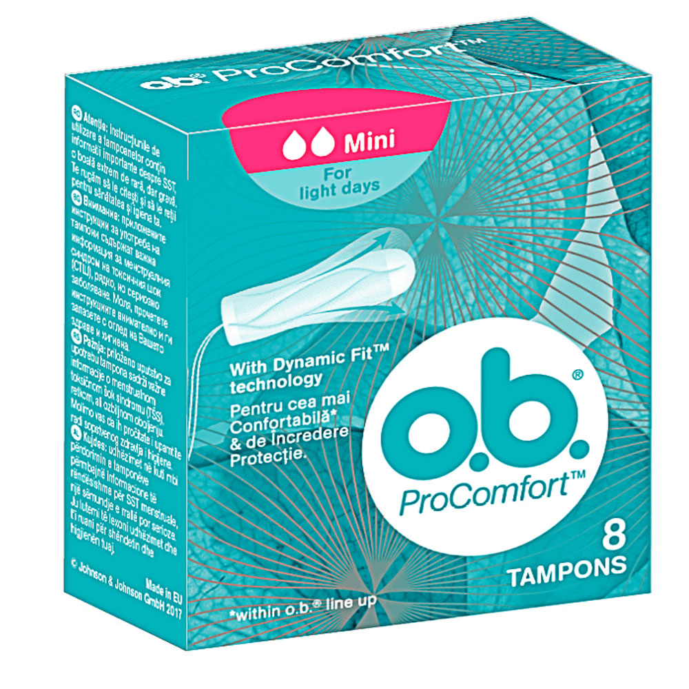 Tampoane OB ProComfort Mini, 8 Bucati