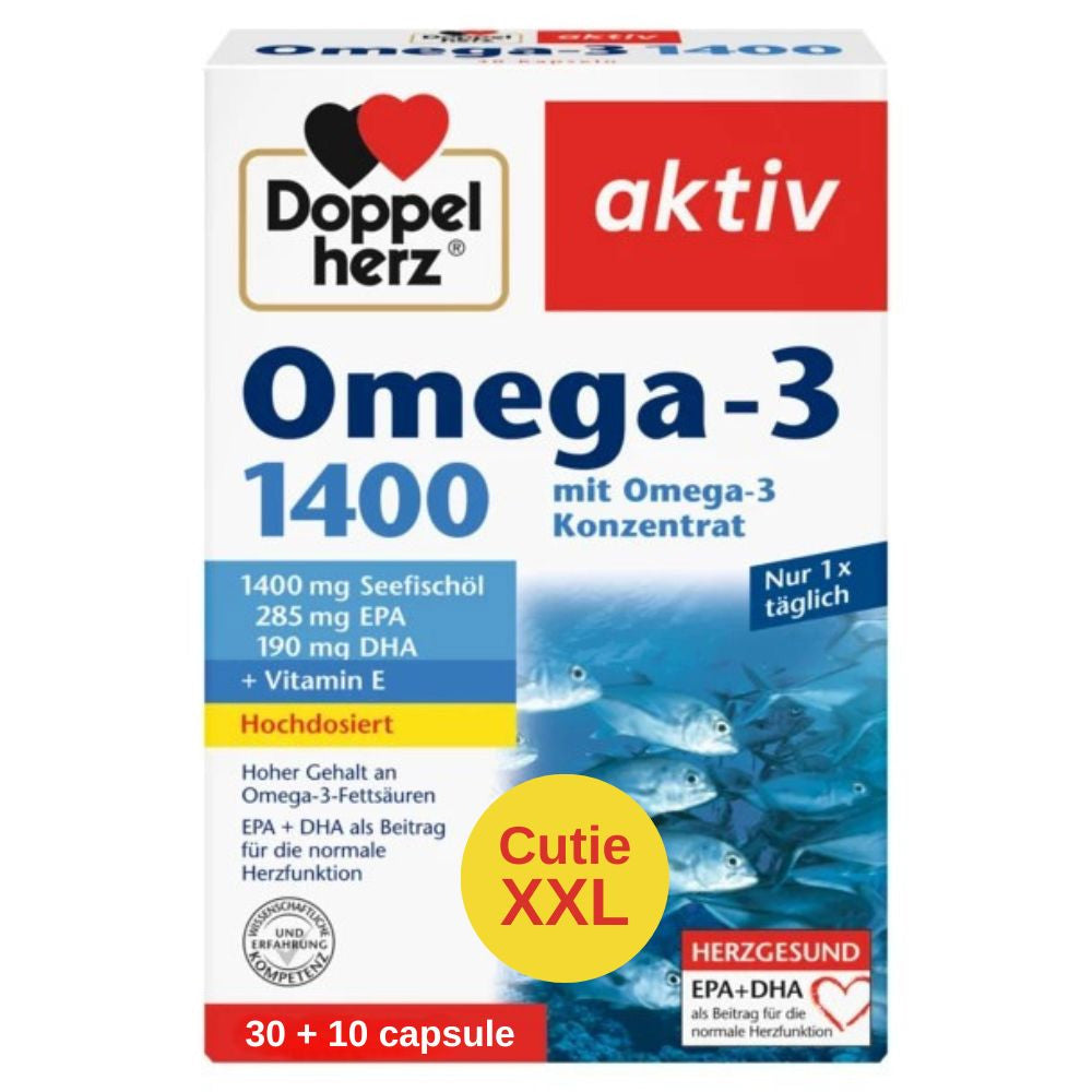 Omega 3 1400 mg, 30 + 10 capsule, Doppelherz