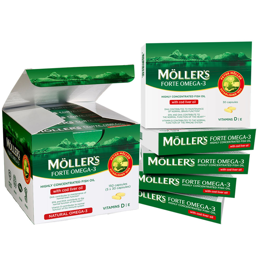 Omega 3 Forte, 150 Capsule, Moller's