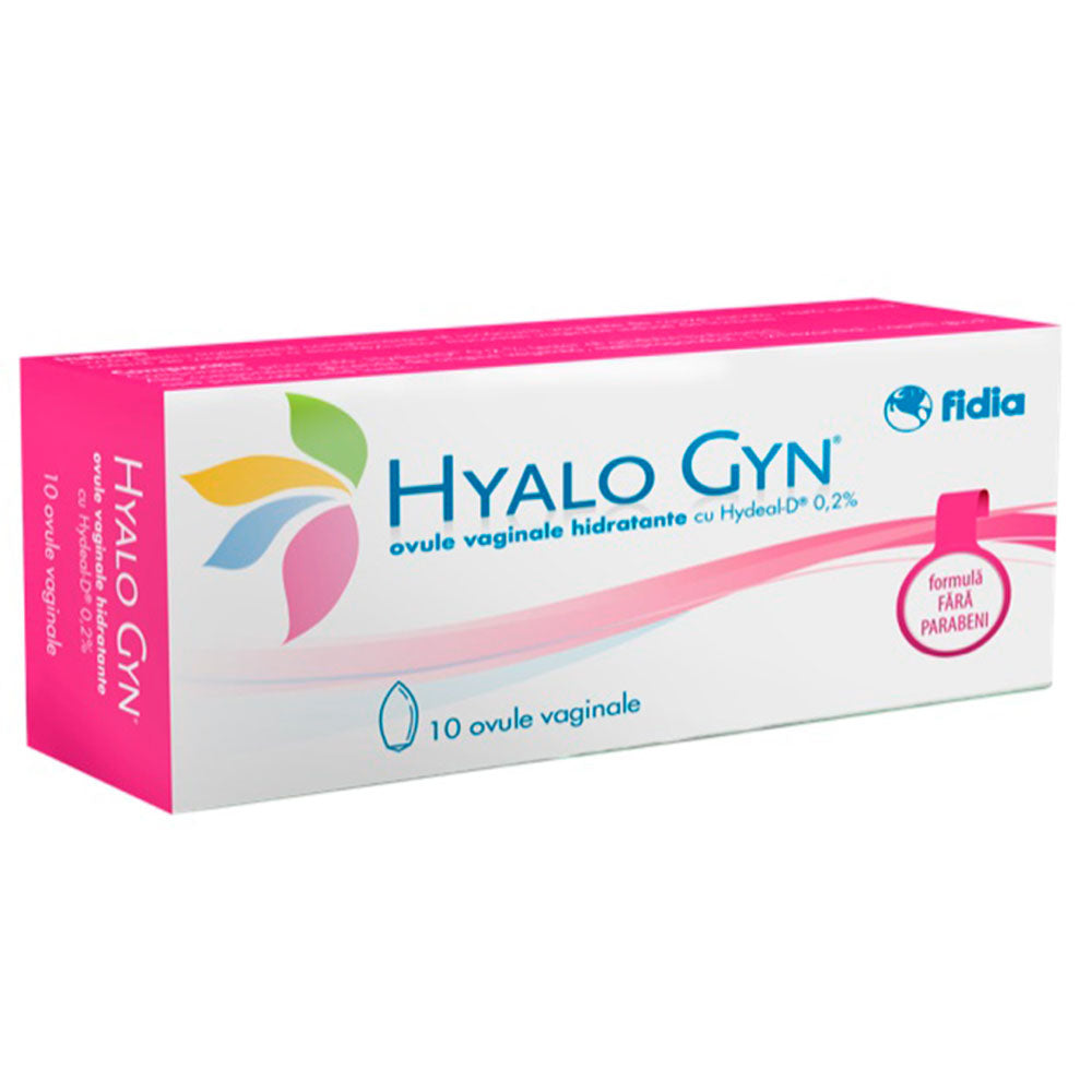Ovule vaginale hidratante Hyalo Gyn, 10 bucati, Fidia Farmaceutici