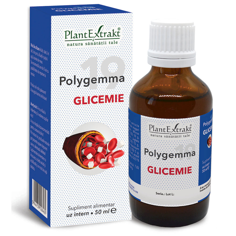 Sirop Polygemma 19 Glicemie, 50ml, Plant Extrakt