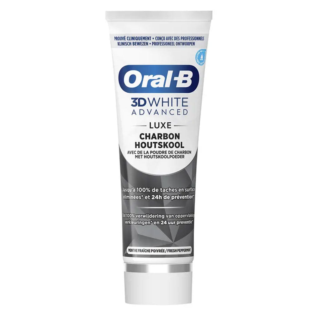 Pasta de dinți 3D White Advanced Luxe Charcoal, 75ml, Oral B