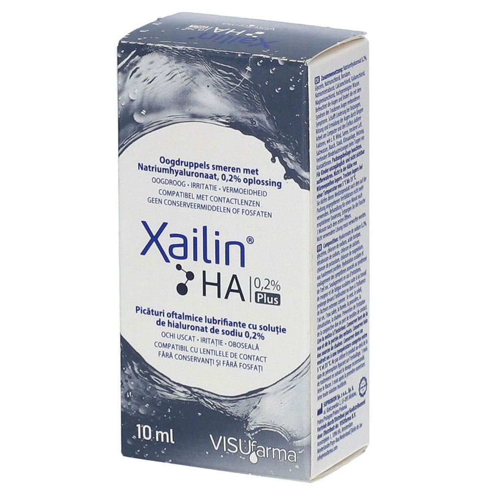 Picaturi oftalmice Xailin Plus HA 0.2%, 10ml, Visufarma