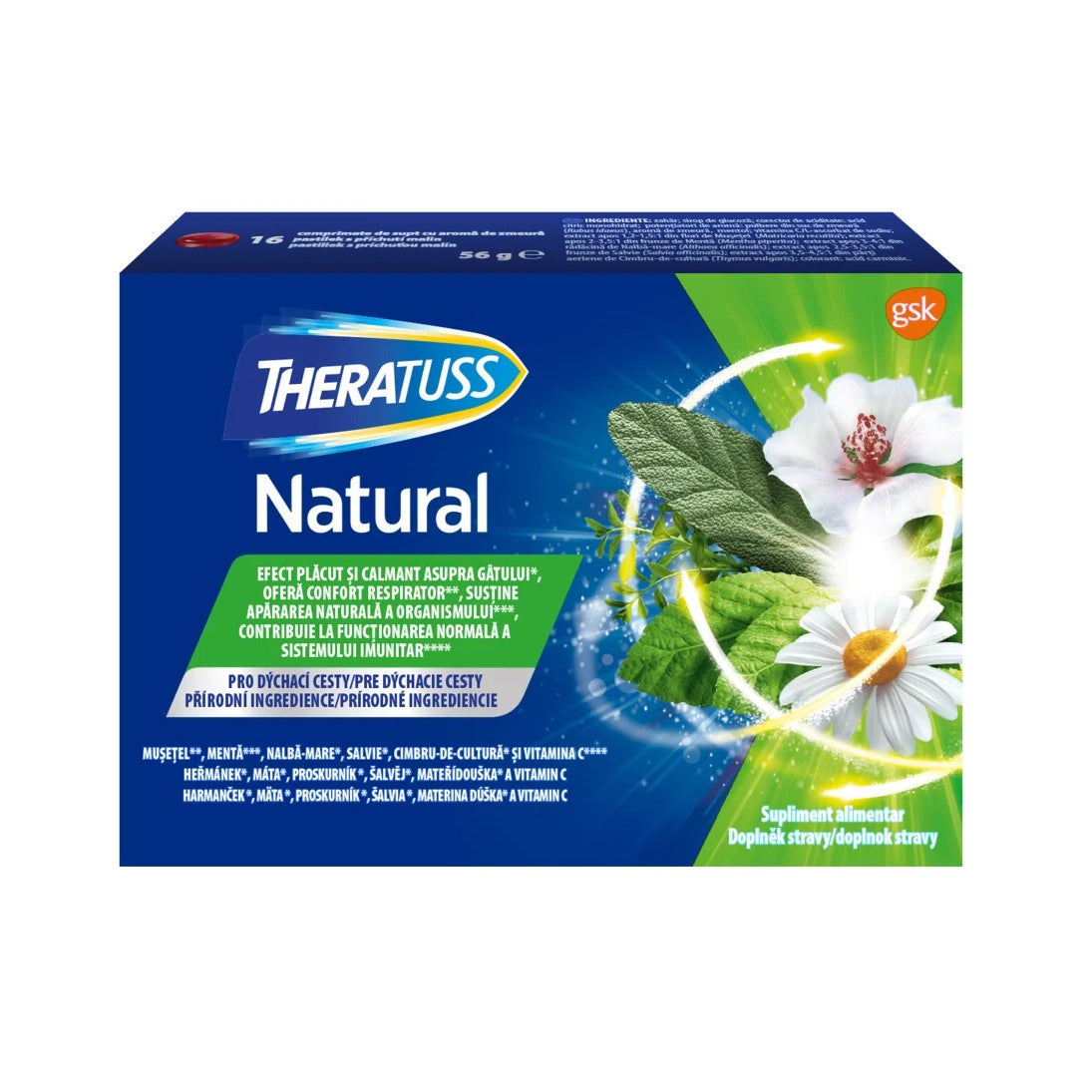 Theratuss Natural, 16 comprimate, Gsk