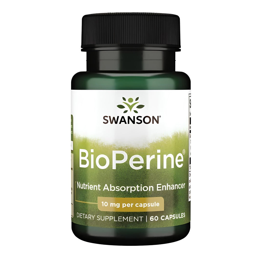 Extract de Piper Negru BioPerine, 10 mg, 60 capsule, Swanson