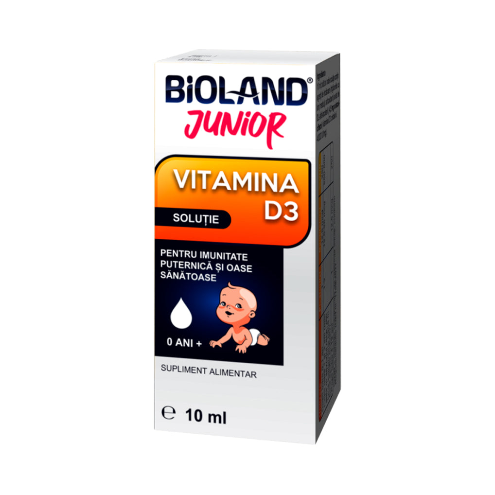 Bioland vitamina D3 Junior, solutie, 10 ml, Biofarm