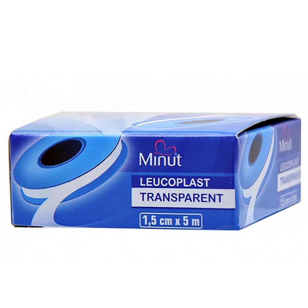 Plasture Leucoplast Transparent 1,5cm x 5m, Minut