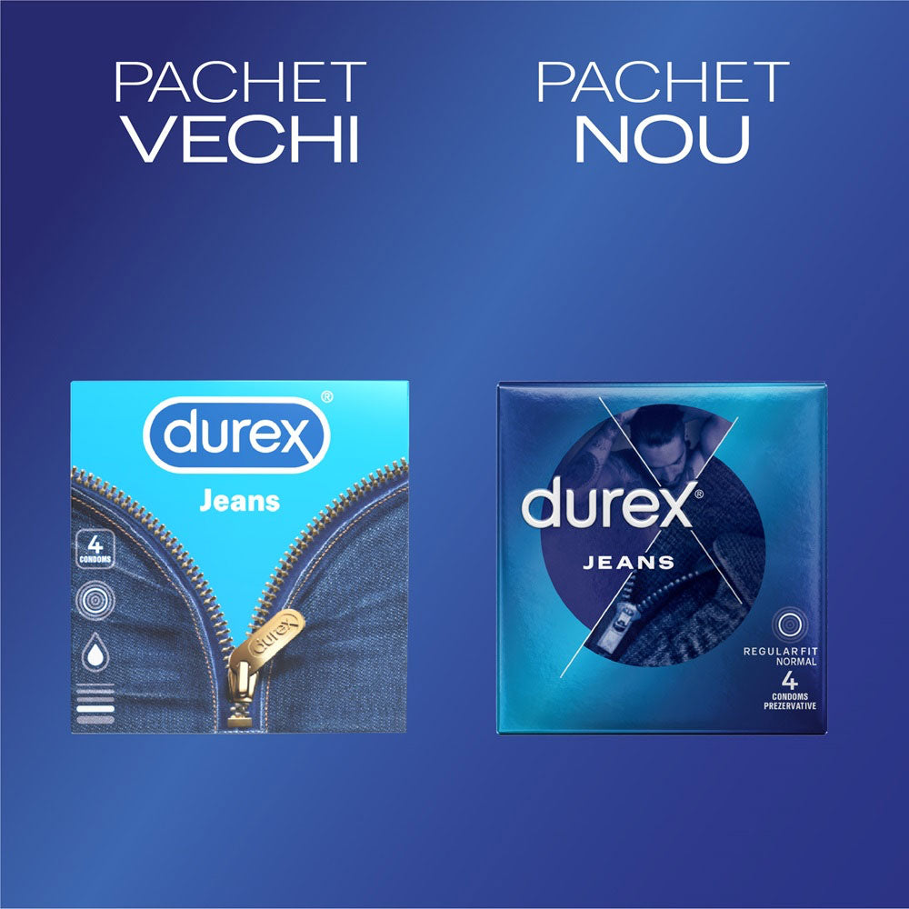 Prezervative Jeans, 4 bucati, Durex
