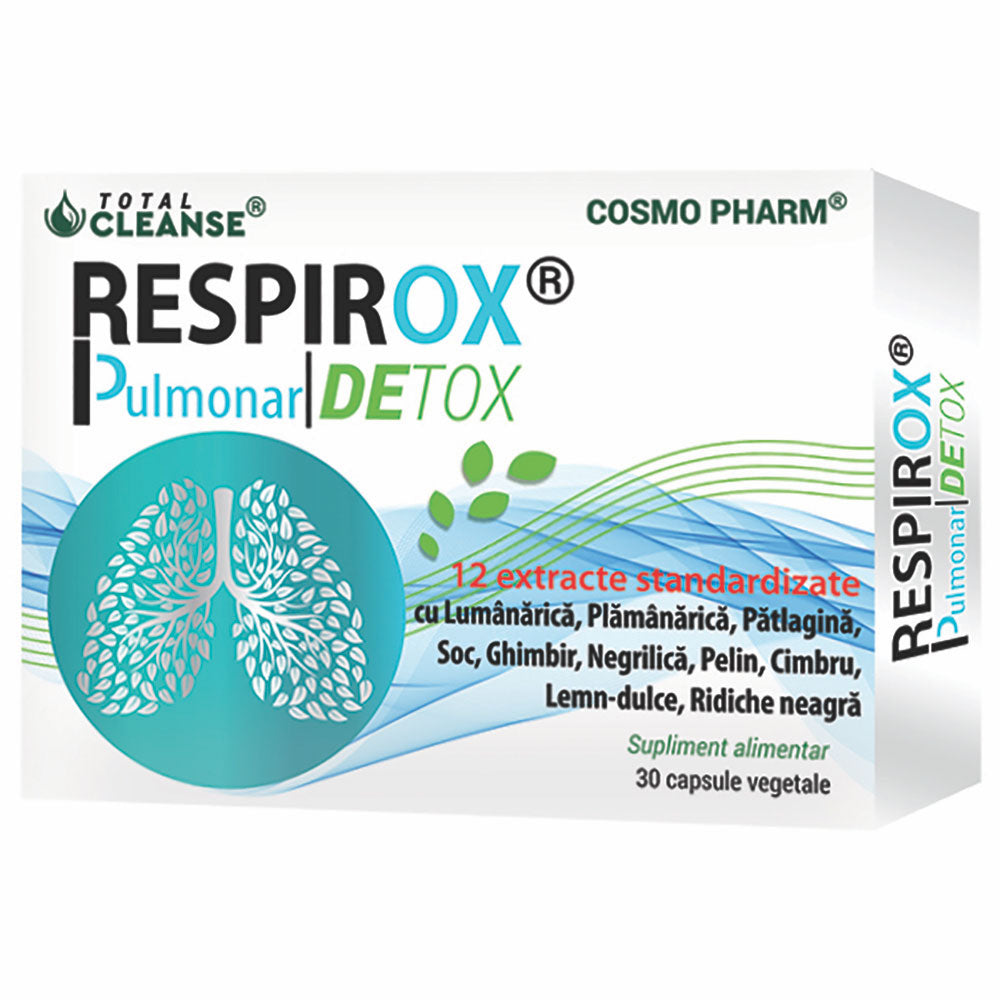 Respirox Pulmonar Detox Total Cleanse 30 capsule, Cosmopharm