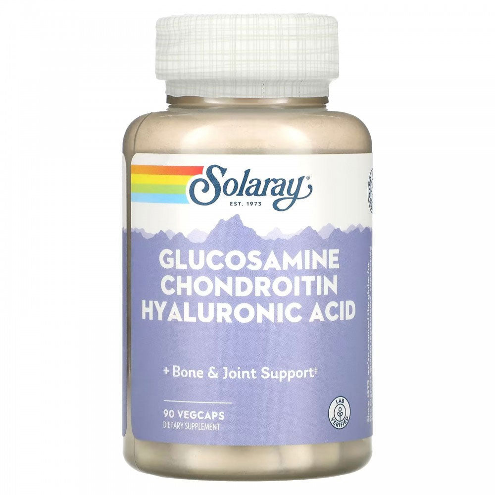 Glucosamine Chondroitin Hyaluronic Acid Solaray, 90 Capsule, Secom