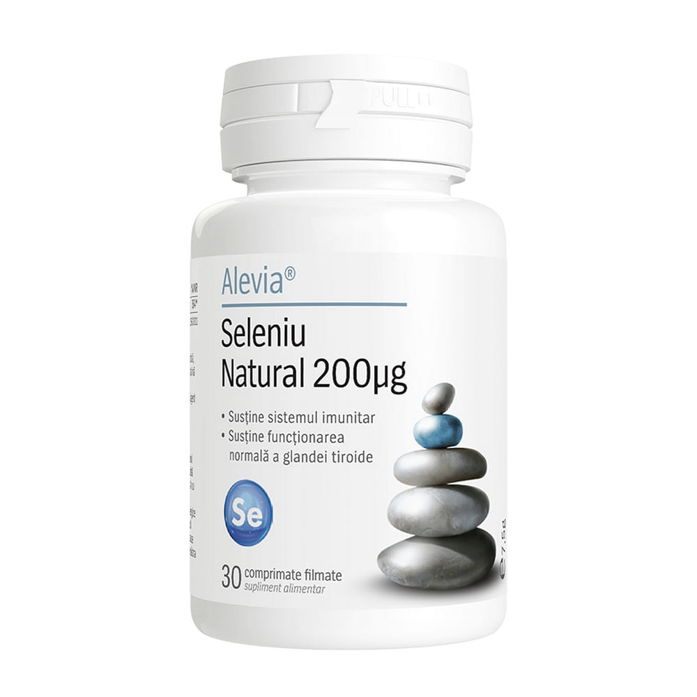 Seleniu natural, 200 mcg, 30 capsule, Alevia
