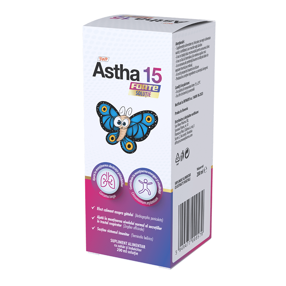 Sirop Astha 15 Forte, 200 ml, Sun Wave Pharma