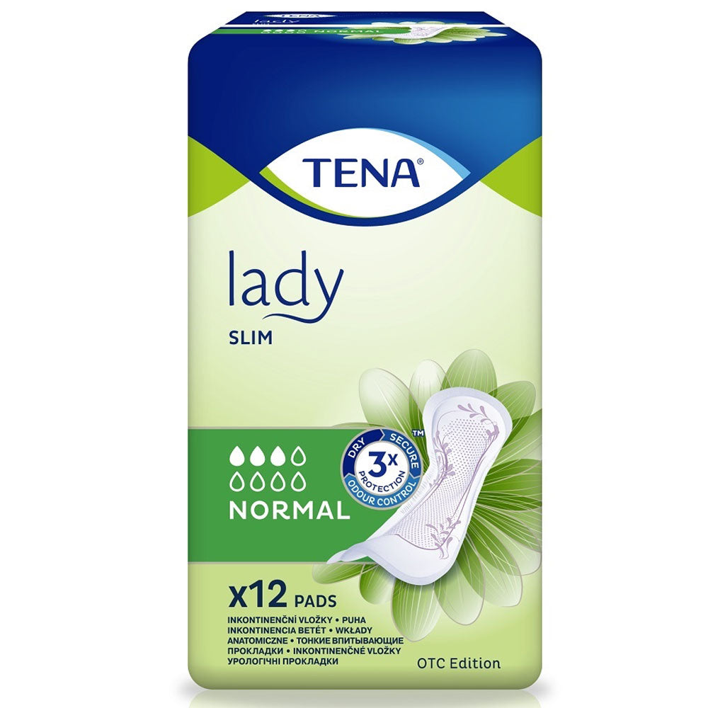 Absorbante zilnice Tena Lady Slim Normal, 12 Bucati
