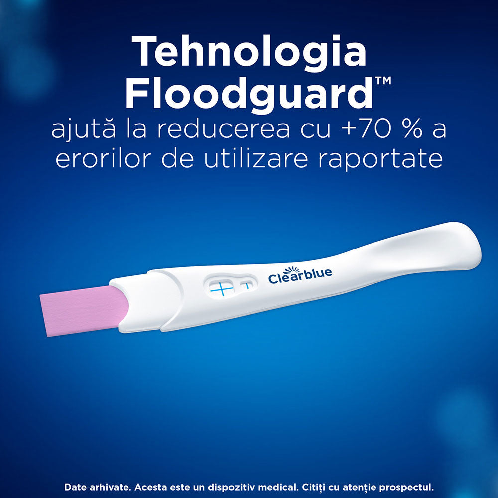 Test de sarcina detectare rapida, 1 bucata, Clearblue