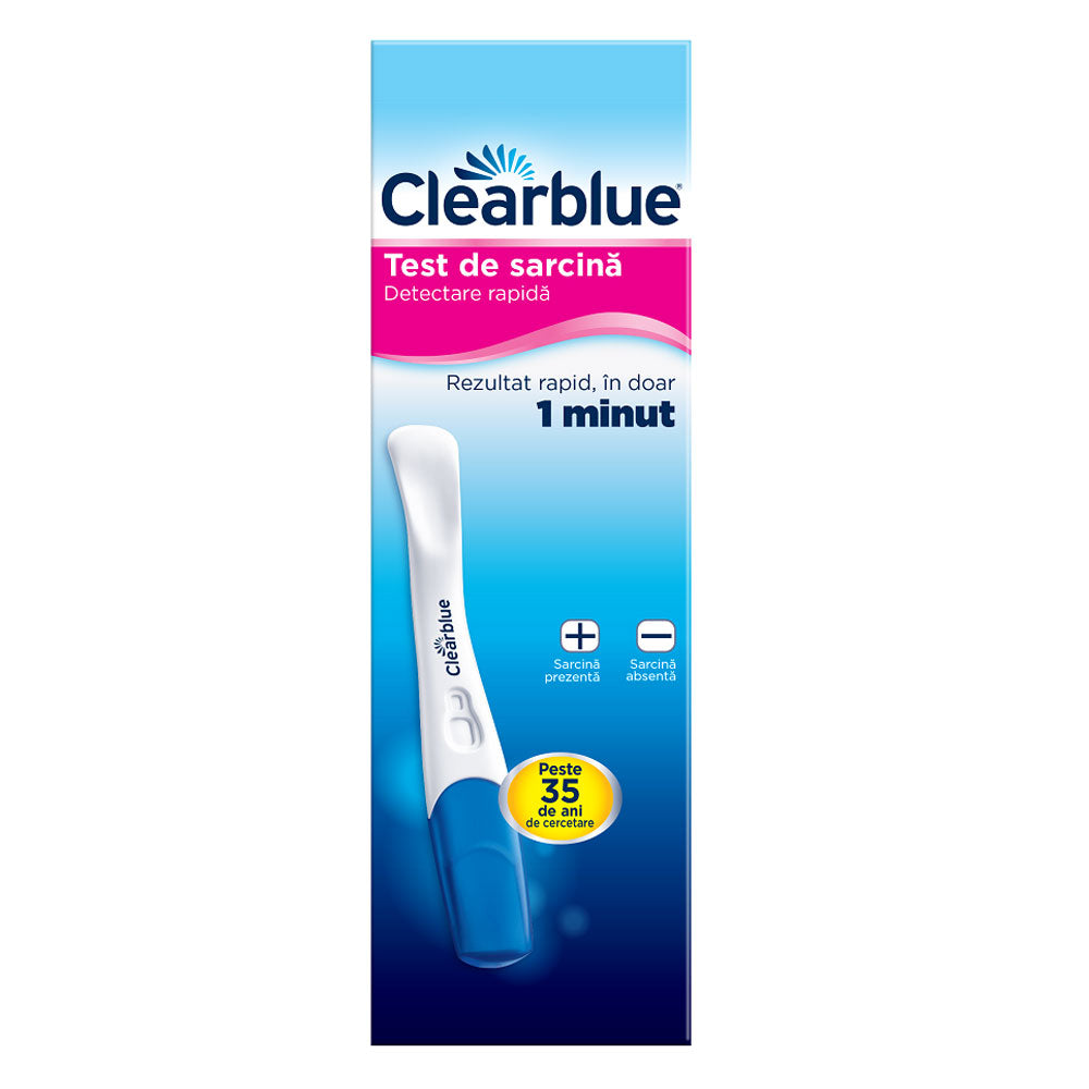 Test de sarcina detectare rapida, 1 bucata, Clearblue