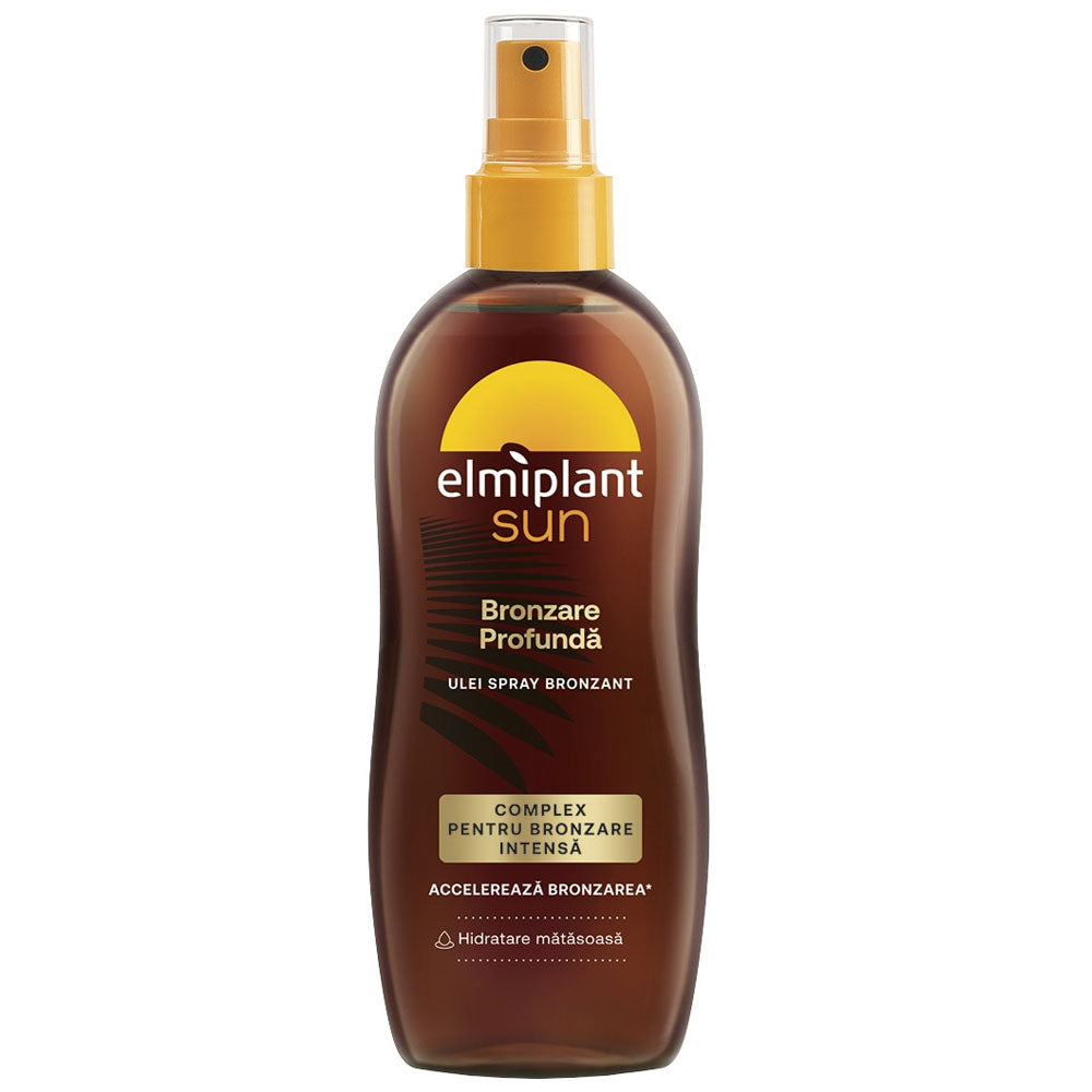 Spray pentru bronzare rapida Ulei Spray Bronzare Rapida Fara SPF, 150ml, Elmiplant
