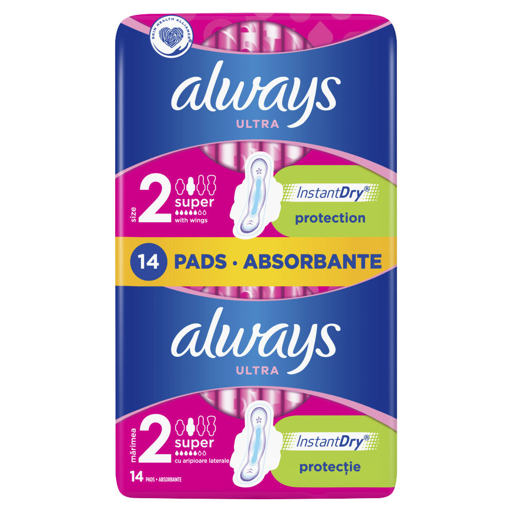 Absorbante Always Ultra Duo Super Plus, Marimea 2, 14 bucati