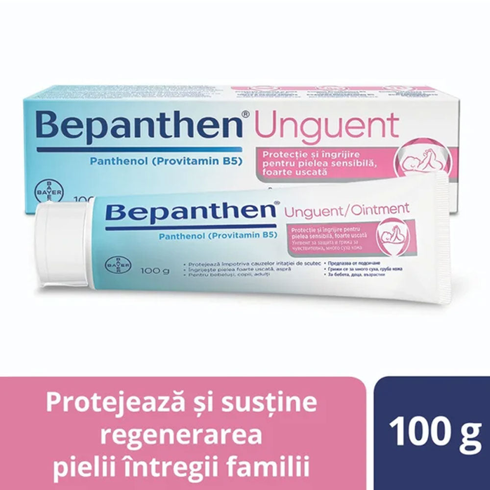 Unguent pentru iritatiile de scutec cu 5% panthenol Bepanthen, 100g, Bayer