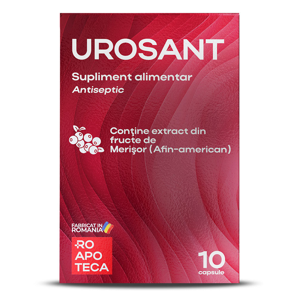 UROSANT - Supliment pentru tractul urinar cu merisor PAC 40%, salvie si albastru de metilen