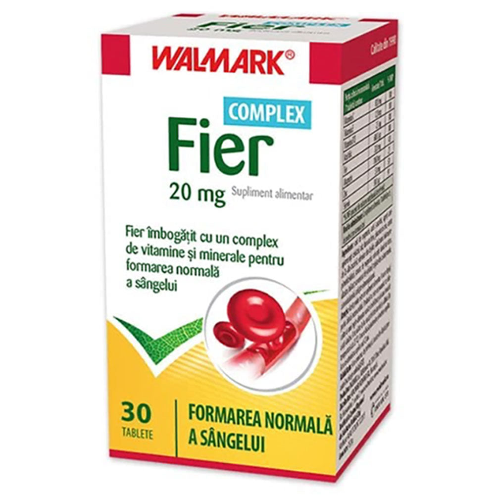 Fier Complex 20Mg, 30 Tablete, Walmark