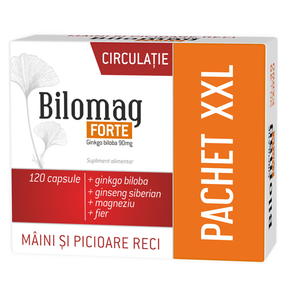 Bilomag Forte Circulatie, 120 Capsule Pachet XXL, Zdrovit
