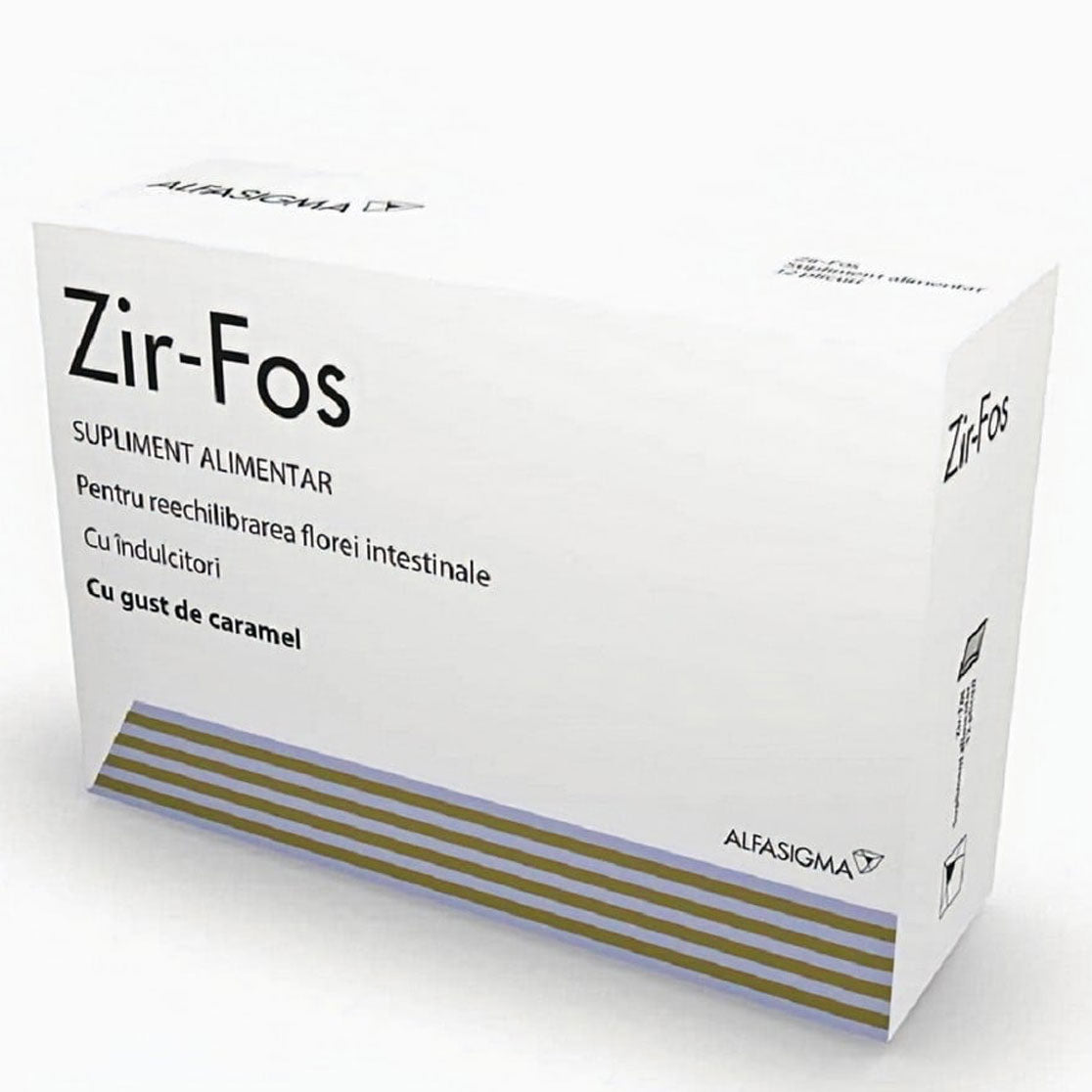 Zir-Fos cu Gust de Caramel 250mg, 12 plicuri, Alfasigma