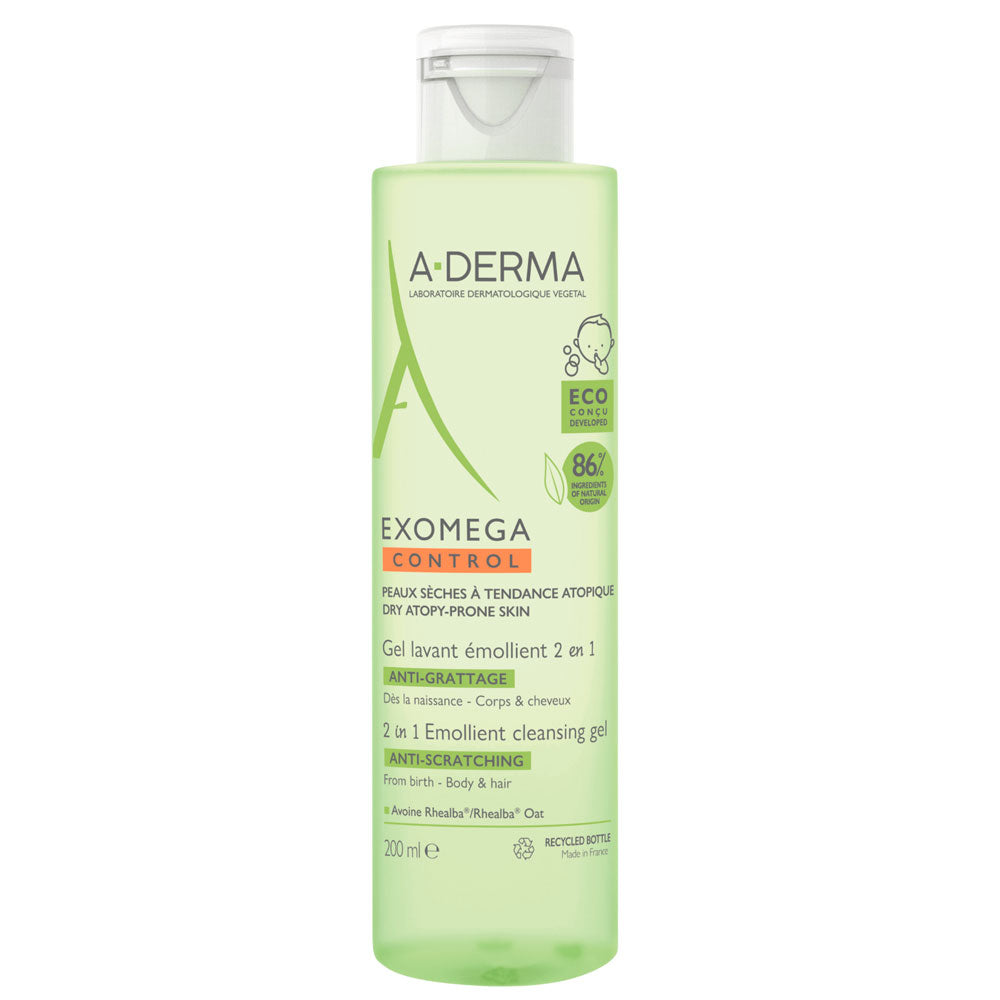 Gel spumant 2 in 1 Exomega Control, 500ml, A-Derma