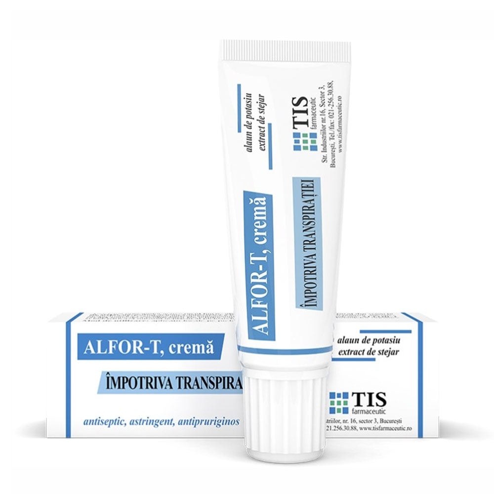 Alfor-T crema impotriva transpiratiei picioarelor, 20ml, Tis Farmaceutic