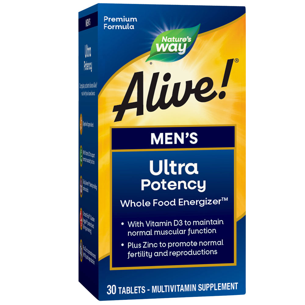 Alive Once Daily Mens Ultra Potency Nature's Way, 30 Tablete, Secom