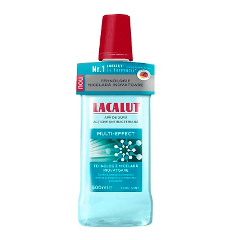 Apa de gura micelara Multi-Effect Lacalut, 500ml