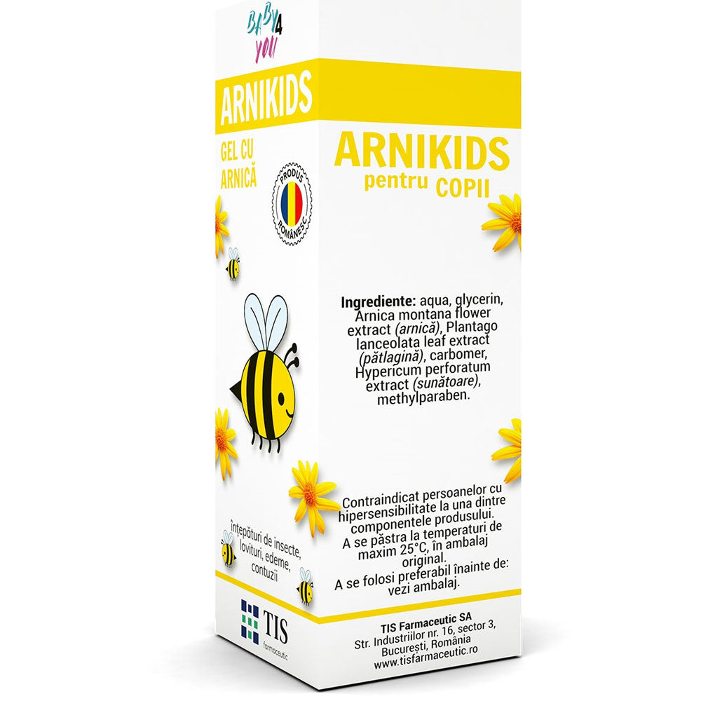 Gel Arnikids Baby 4 You cu Arnica, 20ml, Tis Farmaceutic