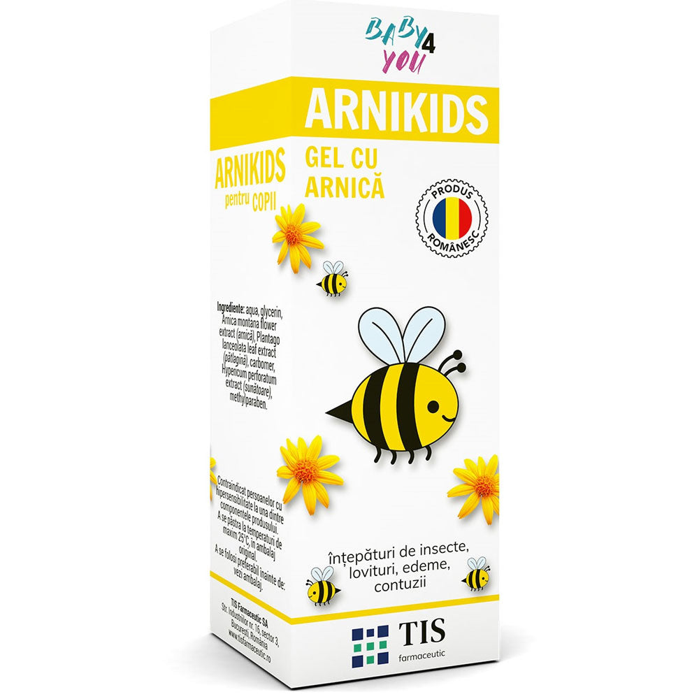Gel Arnikids Baby 4 You cu Arnica, 20ml, Tis Farmaceutic
