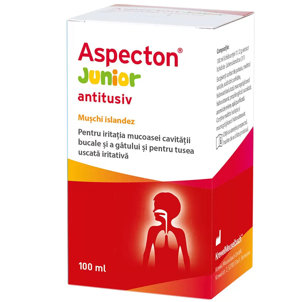 Sirop antitusiv Aspecton Junior, 100ml, Krewel Meuselbach