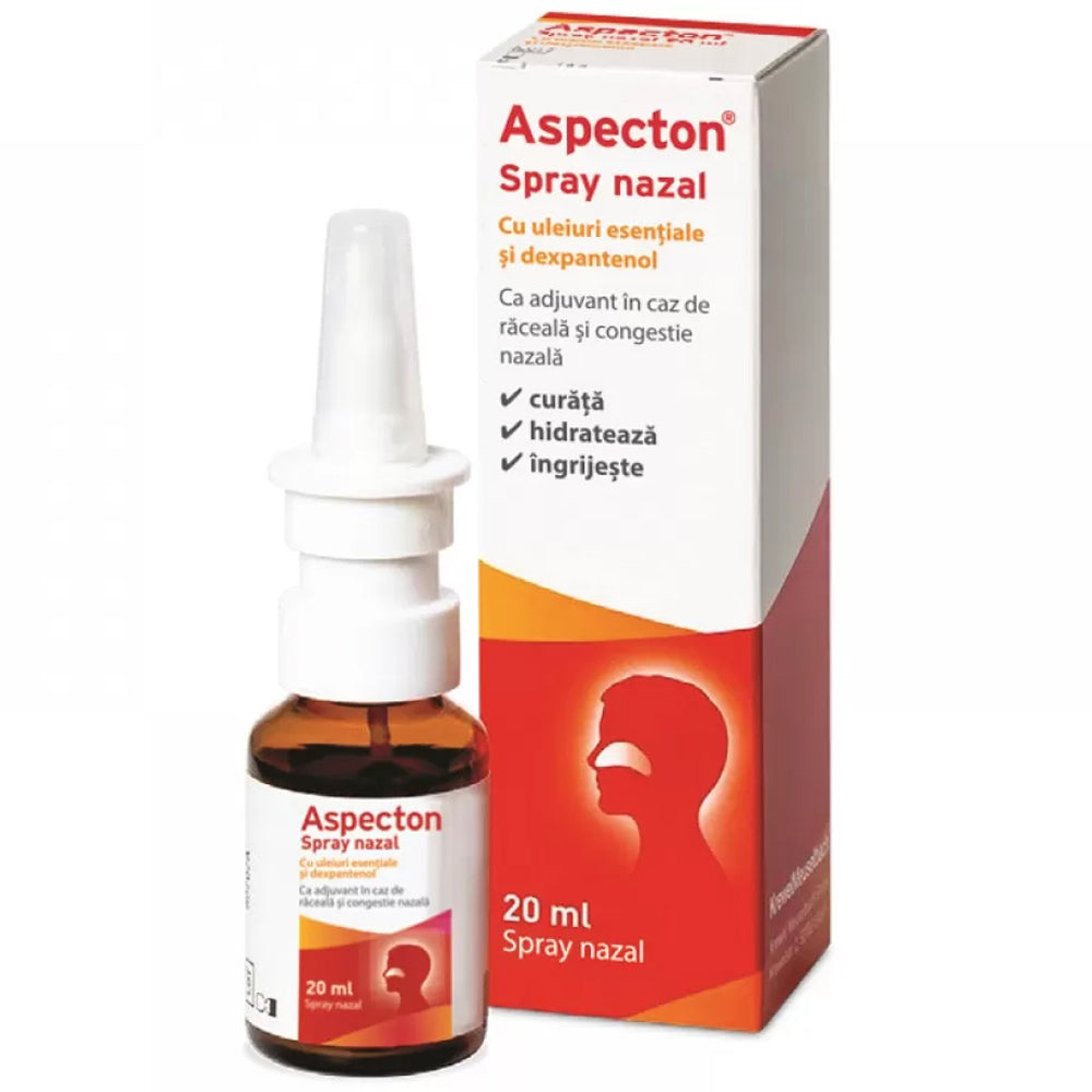 Spray nazal cu uleiuri esentiale Aspecton, 20ml, Krewel Meuselbach