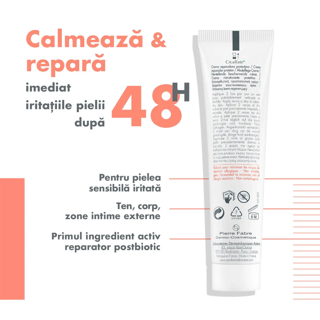 Crema Cicalfate, 100ml, Avene