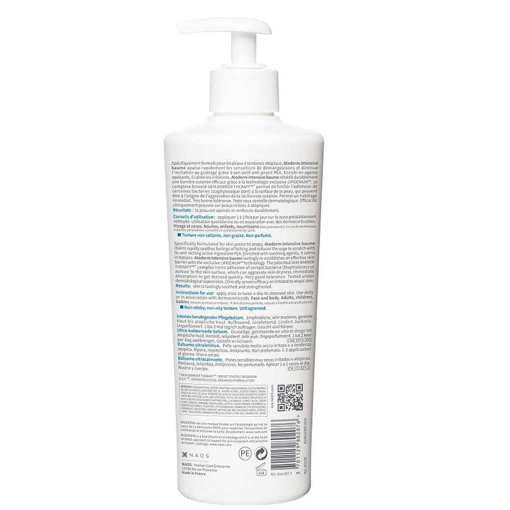 Balsam Restructurant pentru Piele Atopica Atoderm Intensive, 500ml, Bioderma