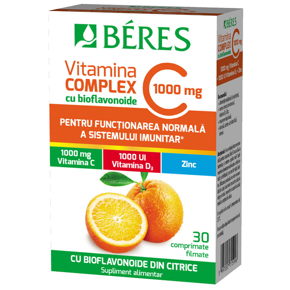 Vitamina C 1000mg Complex, 30 Comprimate, Beres Pharmaceuticals