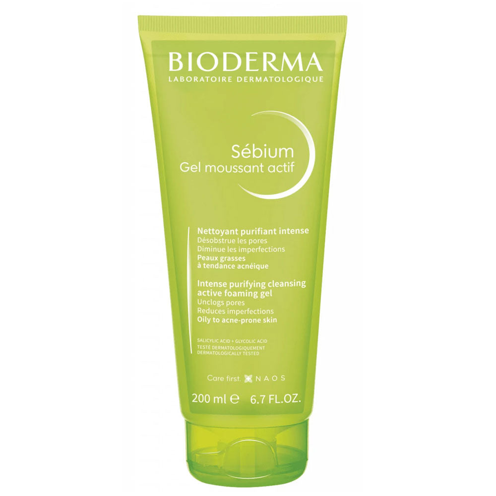 Gel spumant activ Sebium, 200 ml, Bioderma