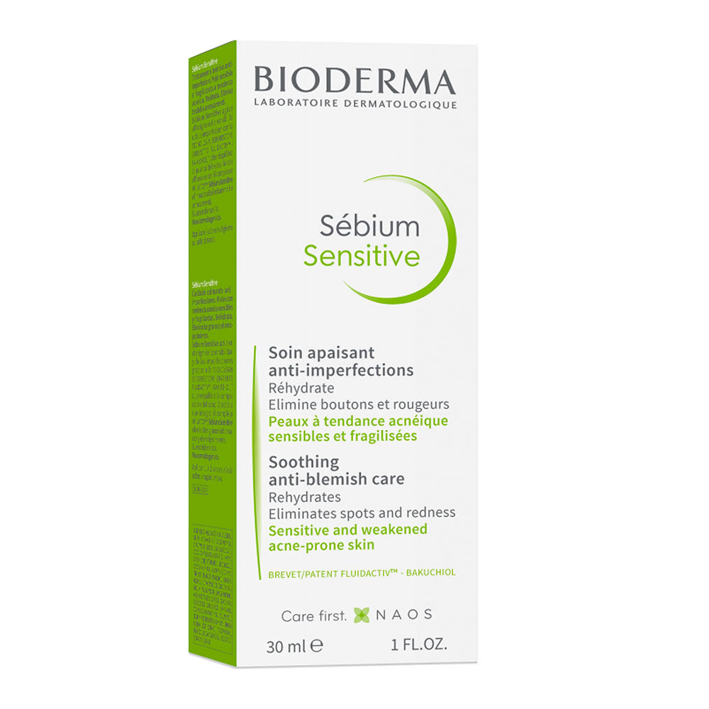 Crema pentru pielea acneica Sebium Sensitive, 30ml, Bioderma