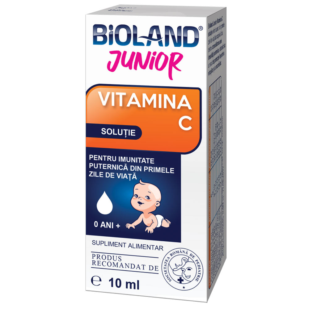 Picaturi solutie orala Vitamina C Bioland Junior, 10ml, Biofarm