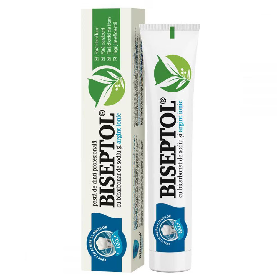 Pasta de dinti Biseptol cu Argint Ionic, 75ml, Dacia Plant